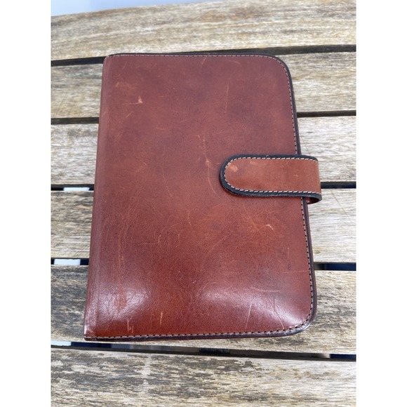 Vintage BOSCA 6-Ring Binder / Planner - Made in USA CHECKBOOK WALLET